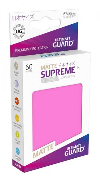 Ultimate Guard Supreme UX Sleeves Japanische Größe Matt Pink - 60 Stück